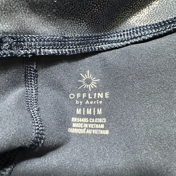 Offline Blue Sparkly Full Length Leggings Size Medium - Picture 3 of 6